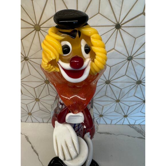 Murano‎ Hand-Blown Art Glass Clown - Picture 2 of 6
